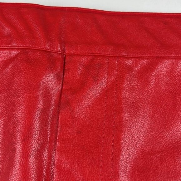 Olivaceous Red Vegan Mini Skirt size Small - Picture 8 of 9